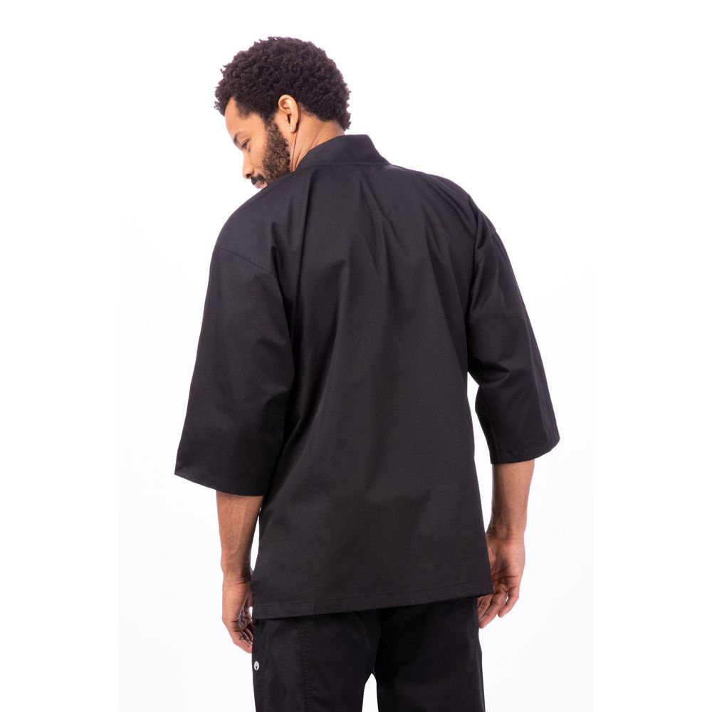 Chef Works Black Small or Medium Sushi Chef Coat for Unisex