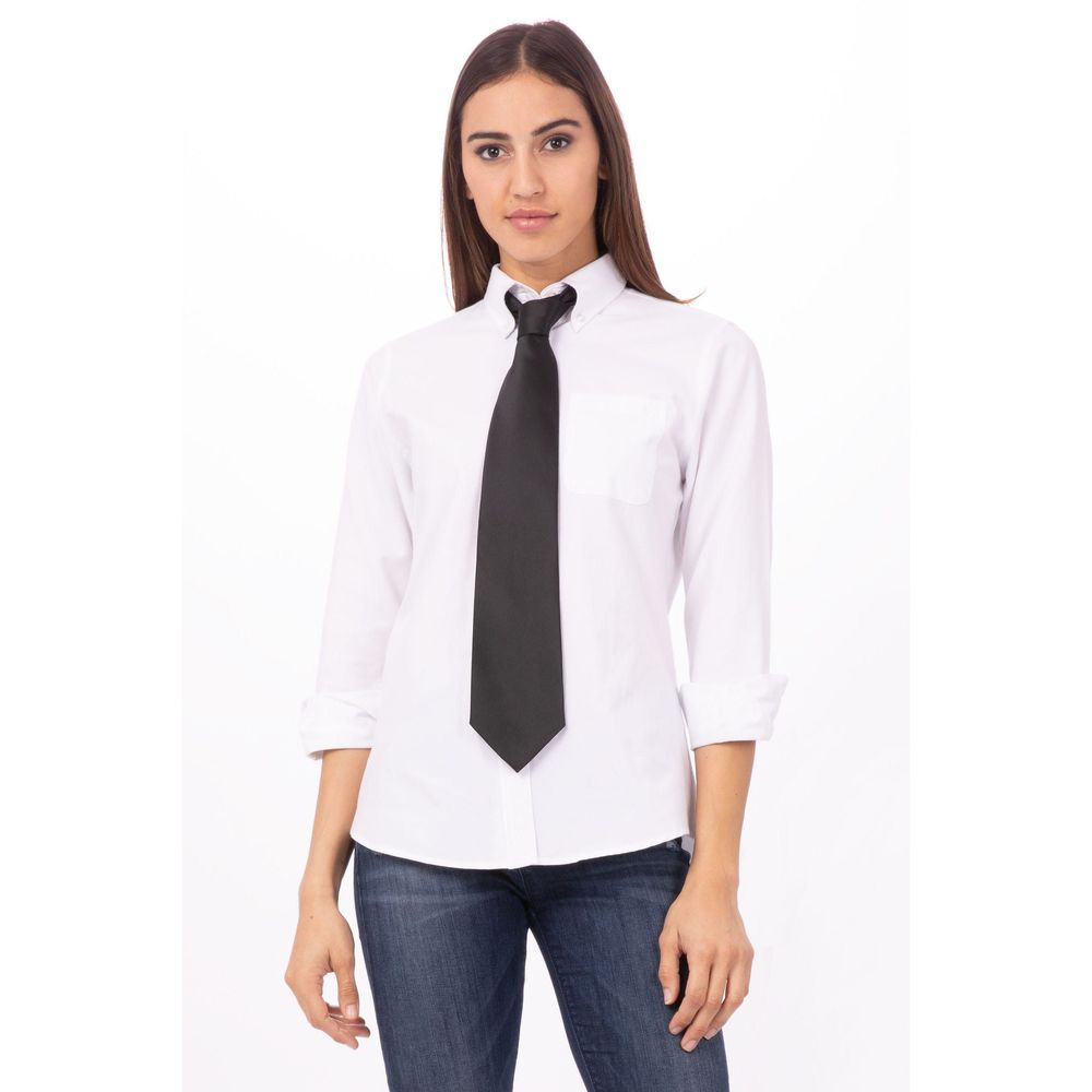 Chef Works Black Satin Dress Tie For Unisex