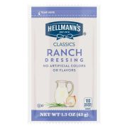 Hellmanns Classics Salad Dressing Portion Control Sachets Ranch 1.5 oz -- 102 per case
