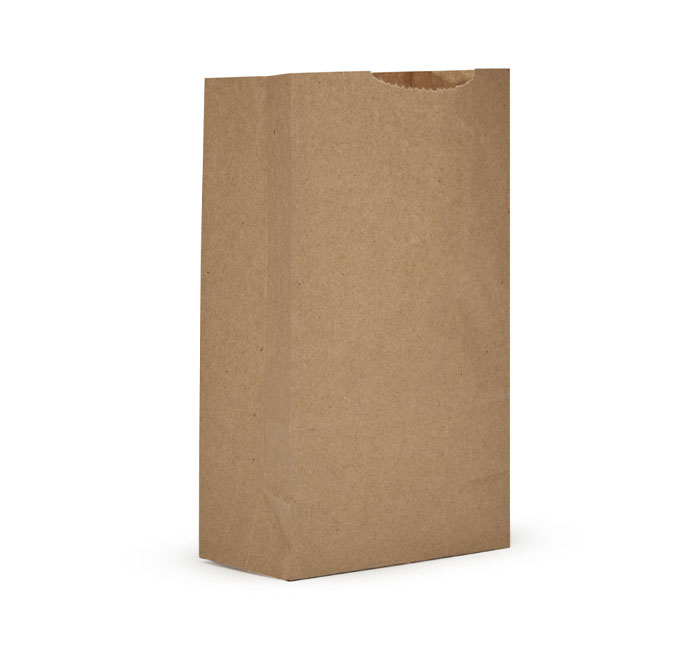 AJM Packaging Natural Kraft Grocery Bag -- 500 per case.