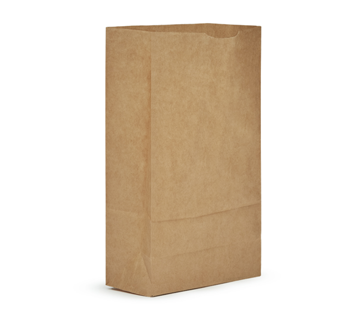 AJM Packaging Natural Kraft Grocery Bag 500 per case.