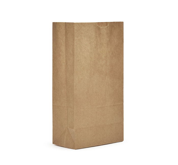 AJM Packaging Natural Kraft Grocery Bag 500 per case.