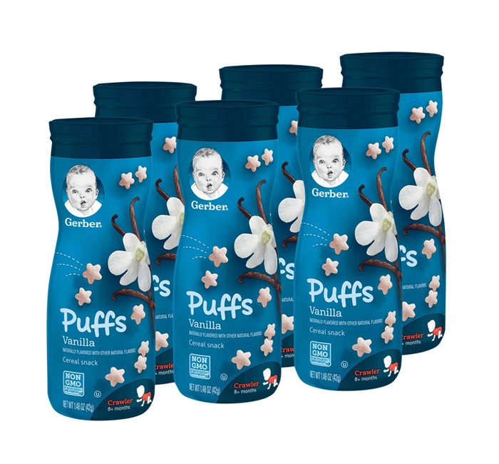 Gerber store puffs vanilla