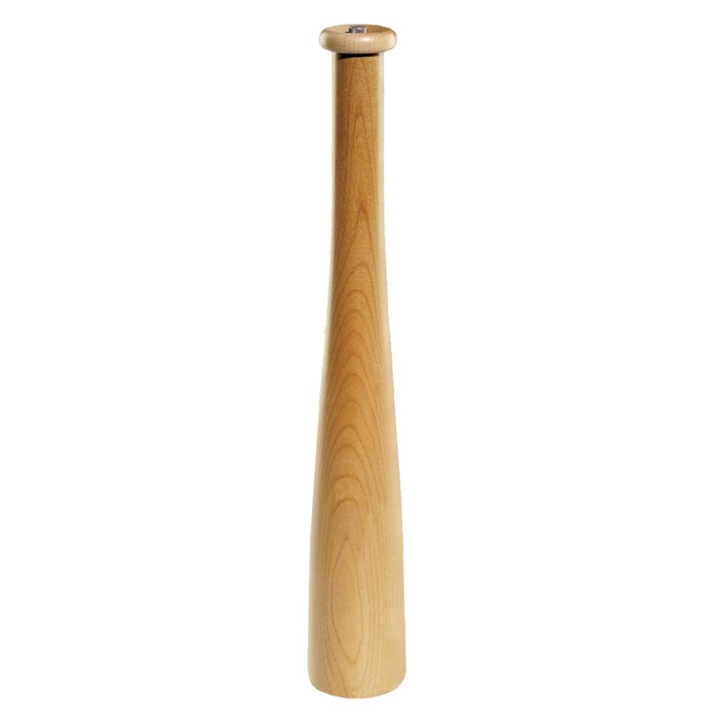 Chef Specialties Natural Baseball Bat Grill Pepper Mill, 14.5 Inch