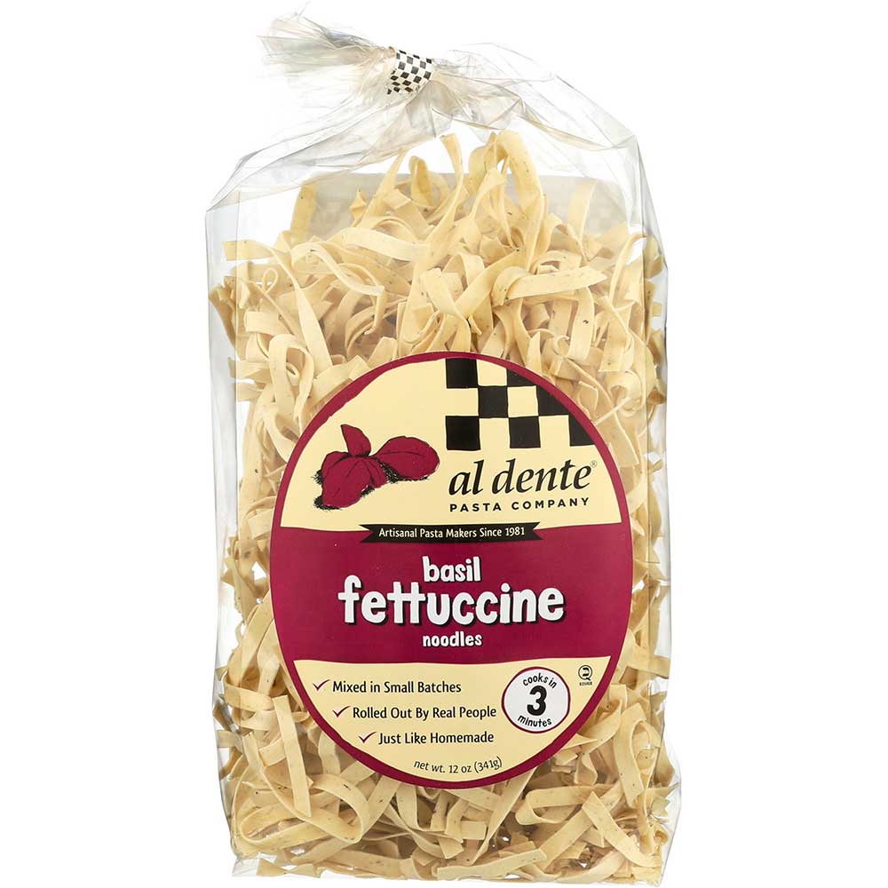 Al Dente Basil Fettuccine Pasta, 12 Ounce -- 6 Per Case