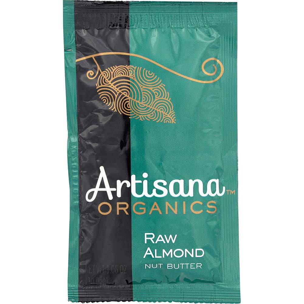 Artisana Organic Raw Almond Butter, 1.06 Ounce Squeeze Pack -- 10 per case.