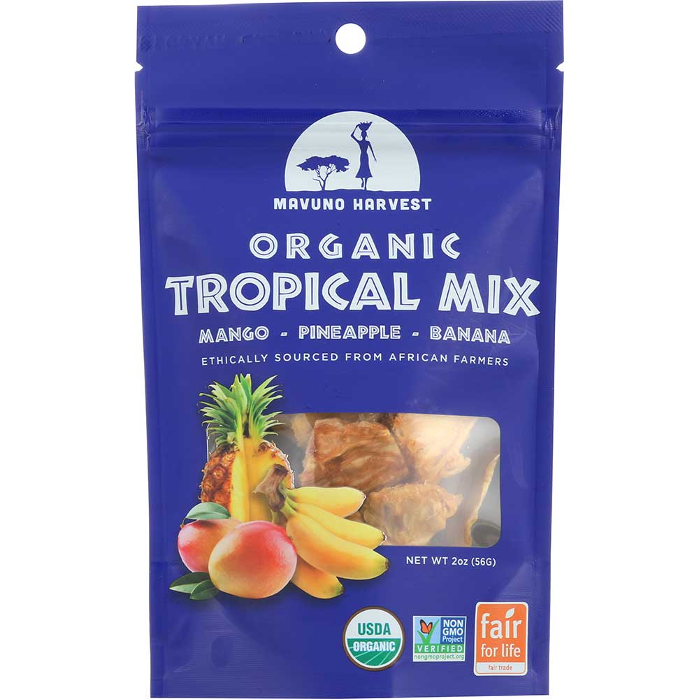 Mavuno Harvest Organic Dried Tropical Mix, 2 Ounce -- 6 Per Case