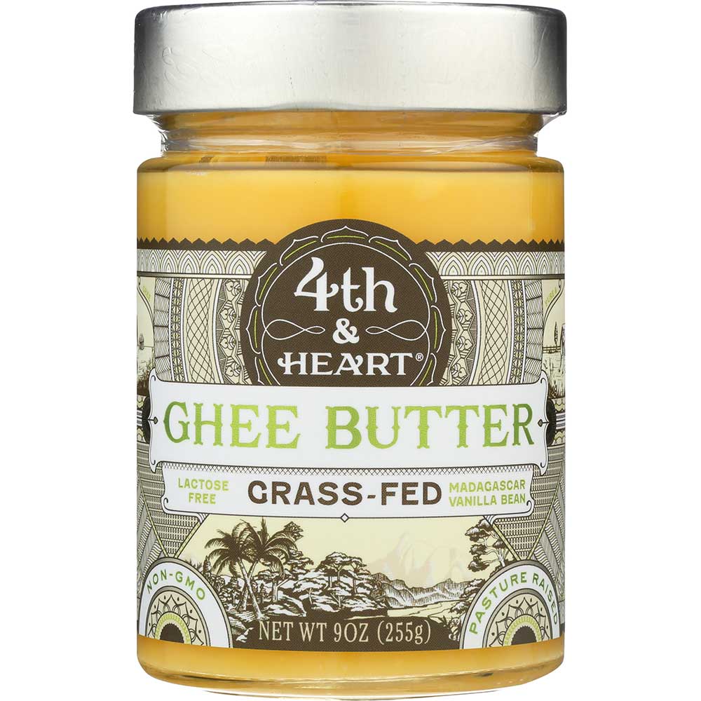 4th And Heart Madagascar Vanilla Bean Ghee Butter, 9 Ounce -- 6 Per Case