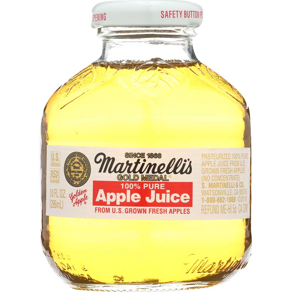 Martinelli's Gold Medal Apple Juice, 10 Ounce -- 24 Per Case