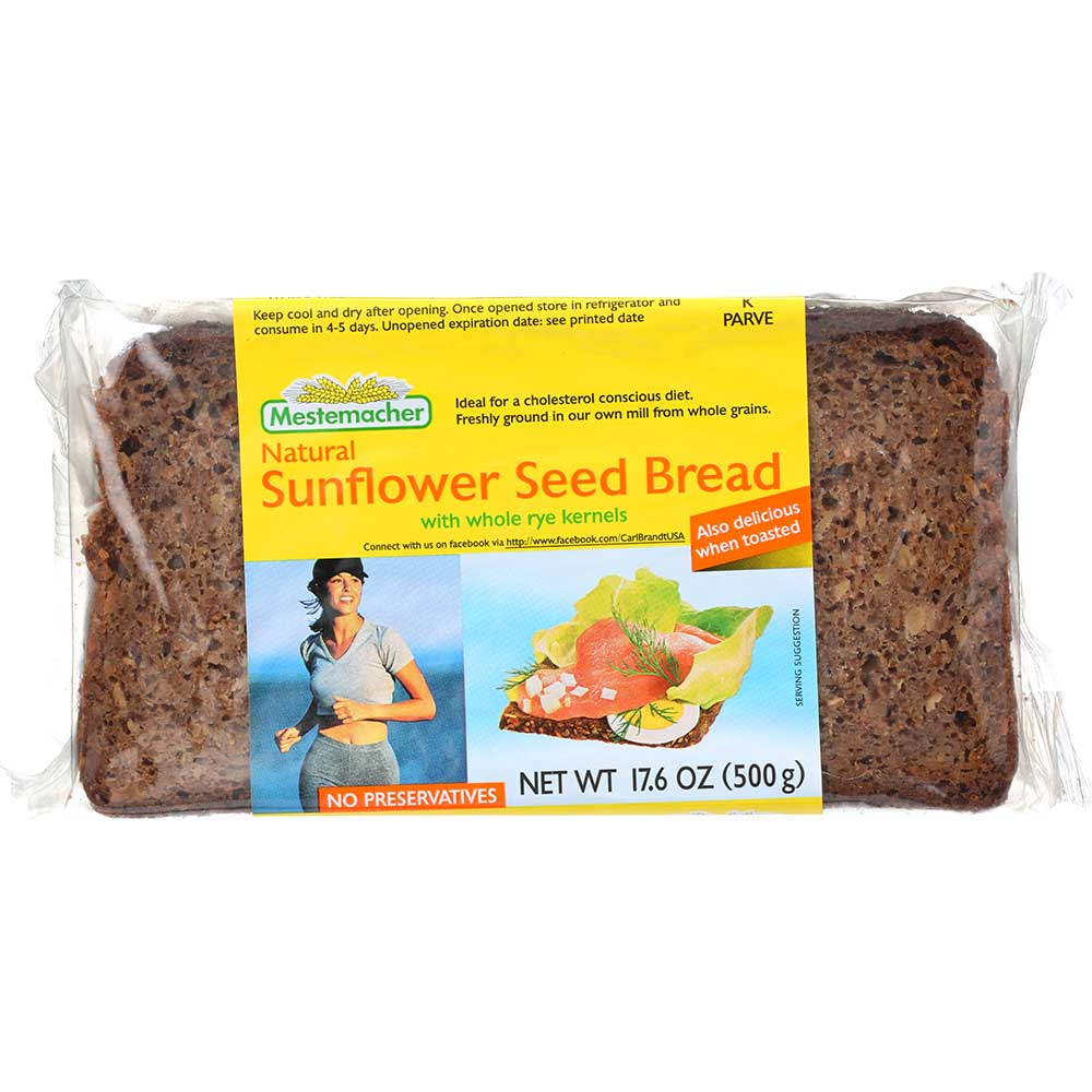 Mestemacher Sunflower Seed Brd, 17.6 Ounce -- 12 Per Case