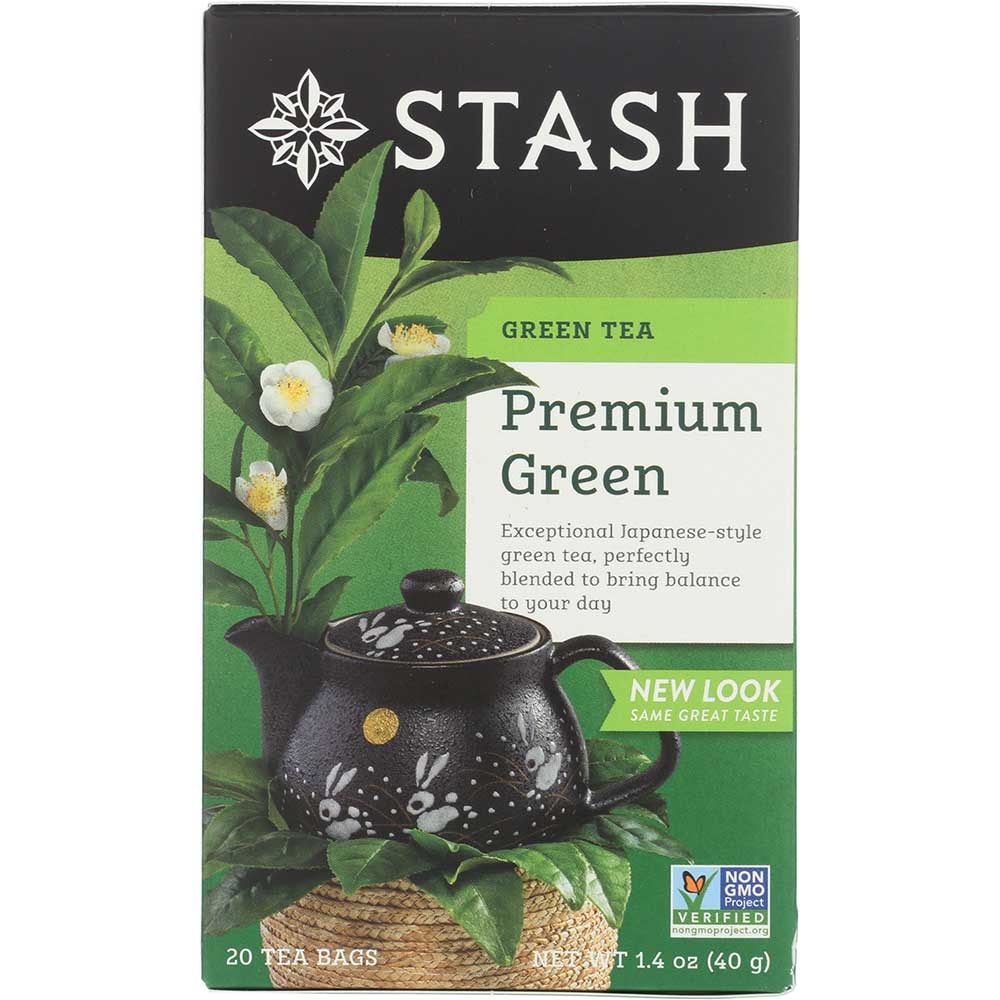 Stash Premium Green Tea, 20 Bags Count -- 6 Per Case