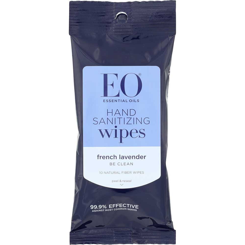 Eo Products Lavender Pop Cleansing Wipe, 10 Count -- 6 Per Case