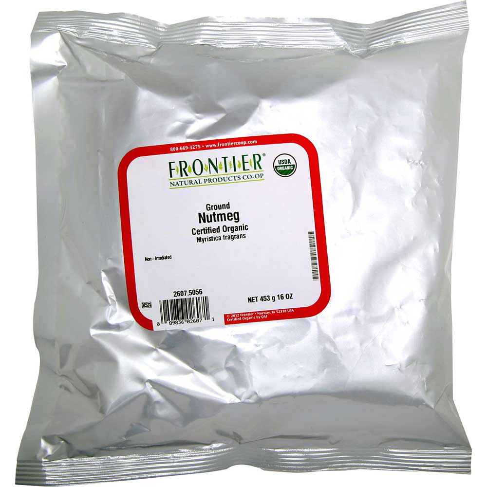 Frontier Herb Organic Ground Nutmeg, 16 Ounce