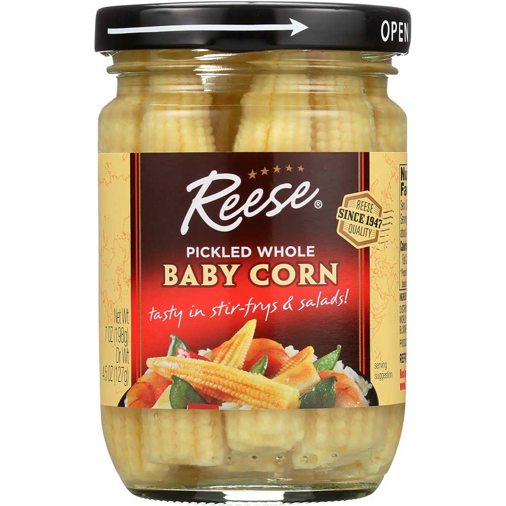 Reese Pickled Whole Baby Corn, 7 Ounce -- 12 Per Case