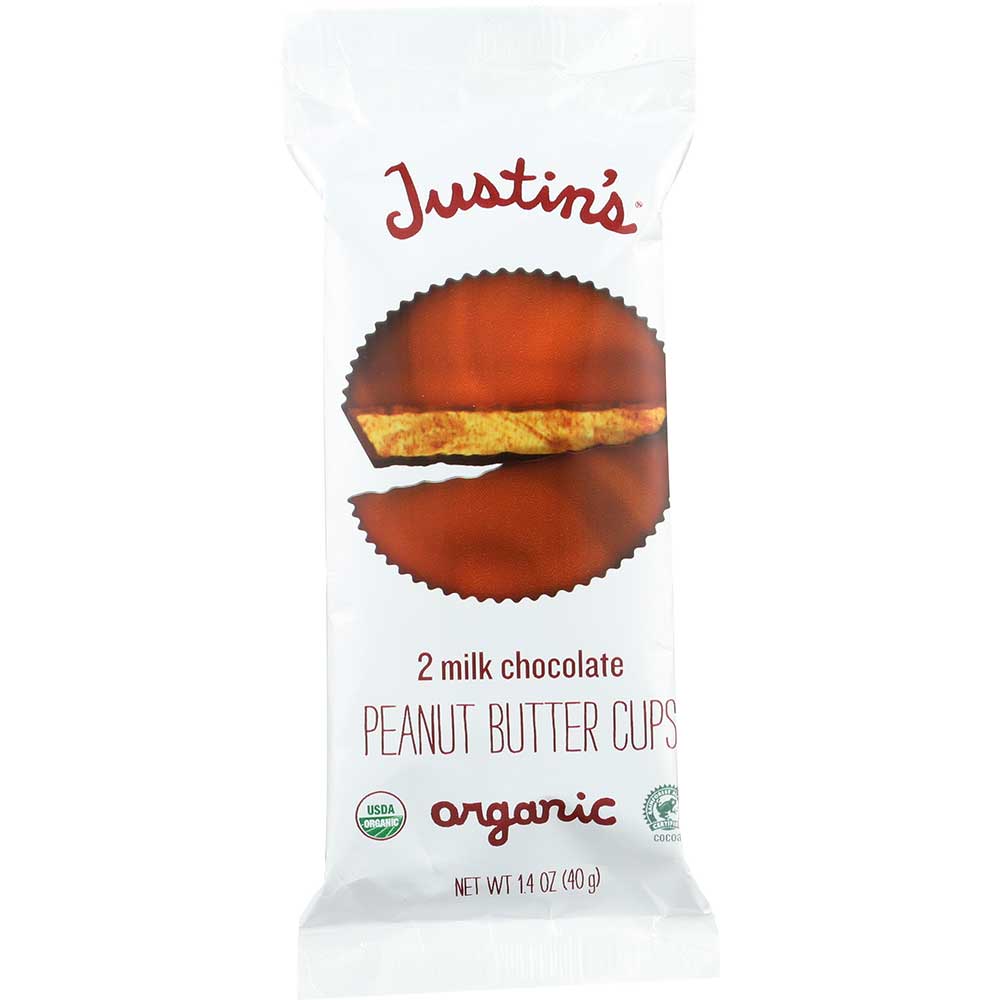 Justin's Nut Butter Milk Chocolate Peanut Butter Cup, 1.4 Ounce -- 12 Per Case
