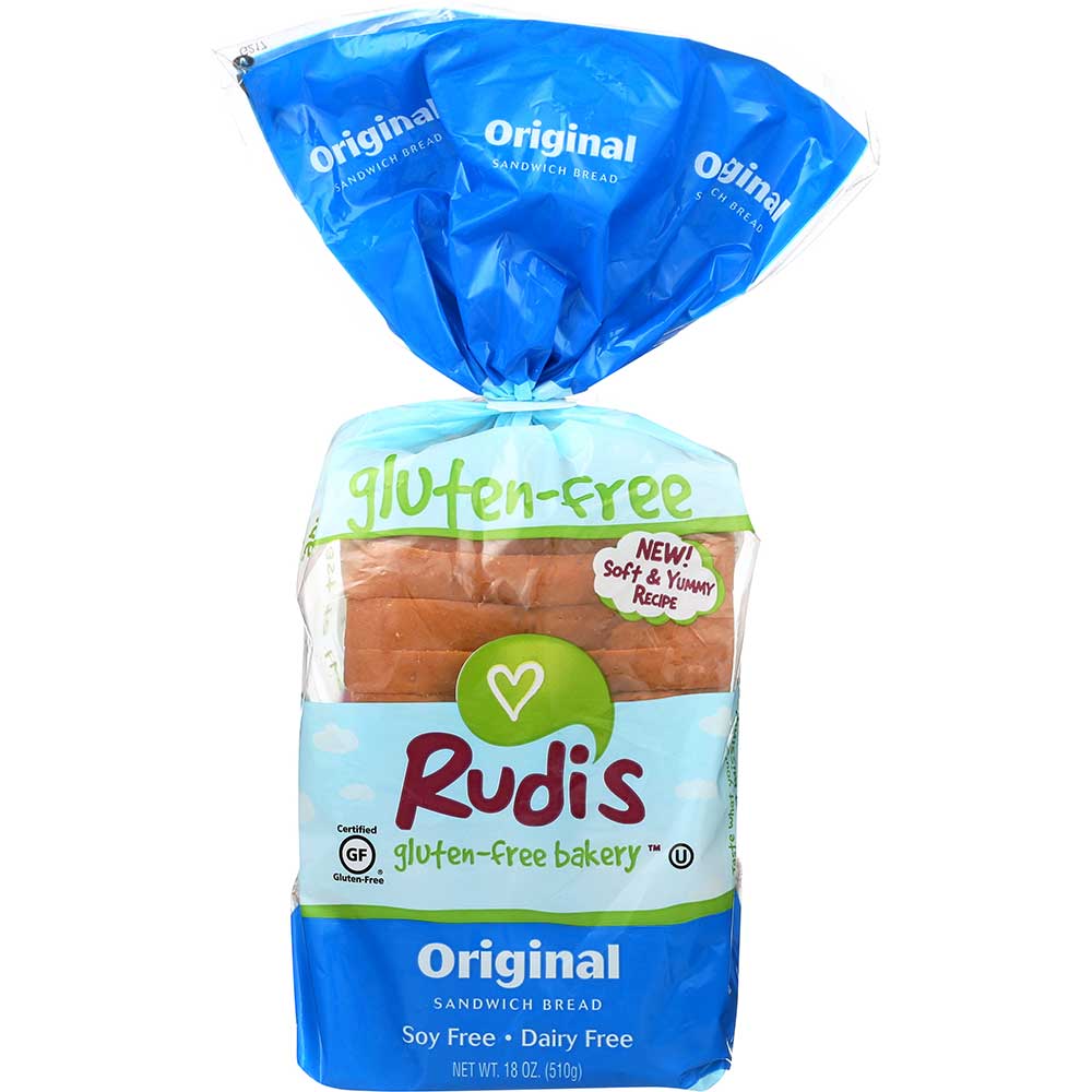 Rudi's Gluten Free Original Sandwich Bread, 18 Ounce -- 8 Per Case