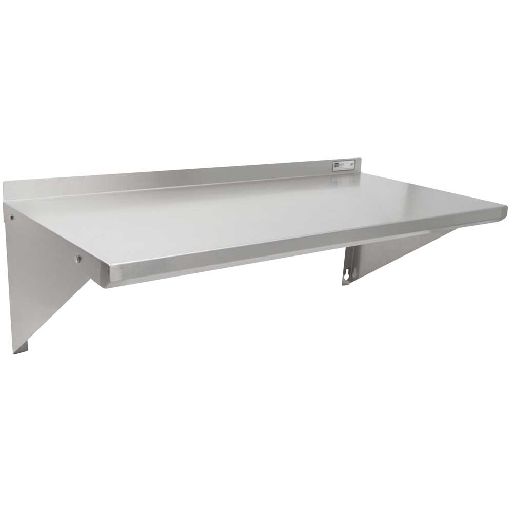 John Boos 18 Gauge Stainless Steel Wall Shelf, 36 x 16 inch.