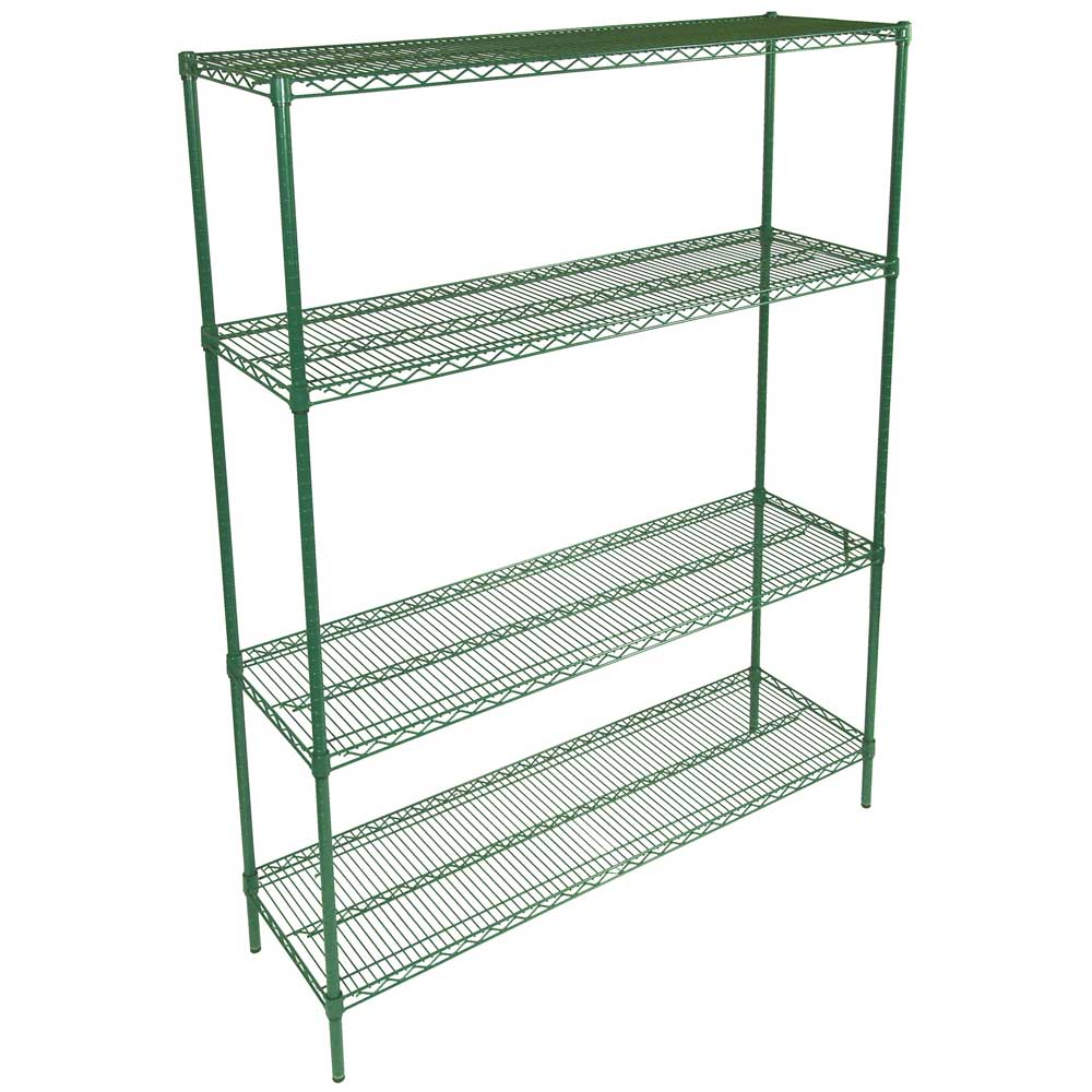 John Boos Green Epoxy Wire Shelf, 14 inch Width x 24 inch Length.