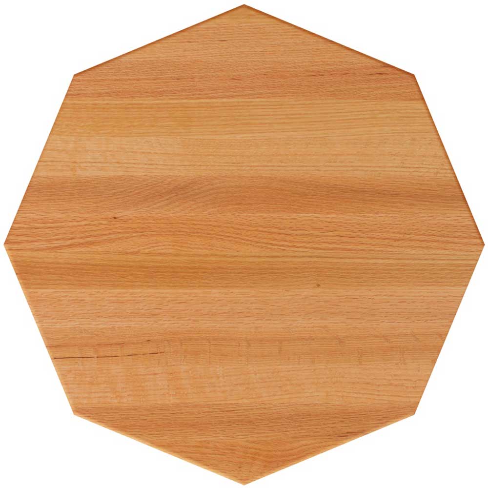 Octagonal Wood Block John Boos Tuff Var Finish Octagonal Red Oak Butcher Block Top, 48 x 48 ...