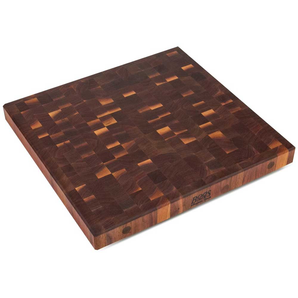 John Boos Walnut End Grain Island Top, 30 x 25 x 2 1/4 inch.