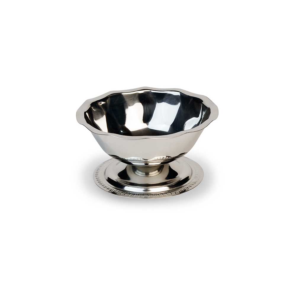 Vollrath Stainless Steel Mirror Finish Paneled Sherbet Dish, 5 Ounce Capacity -- 12 Per Case