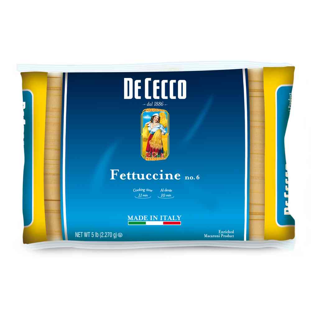 De Cecco Fettucini Pasta, 5 Pound -- 4 Per Case