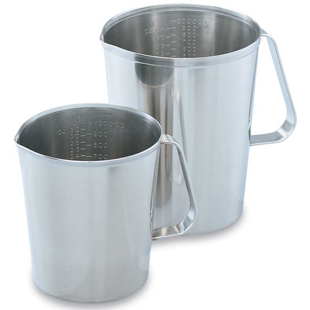 Vollrath Stainless Steel Measuring Cups, 2 Quart -- 6 Per Case