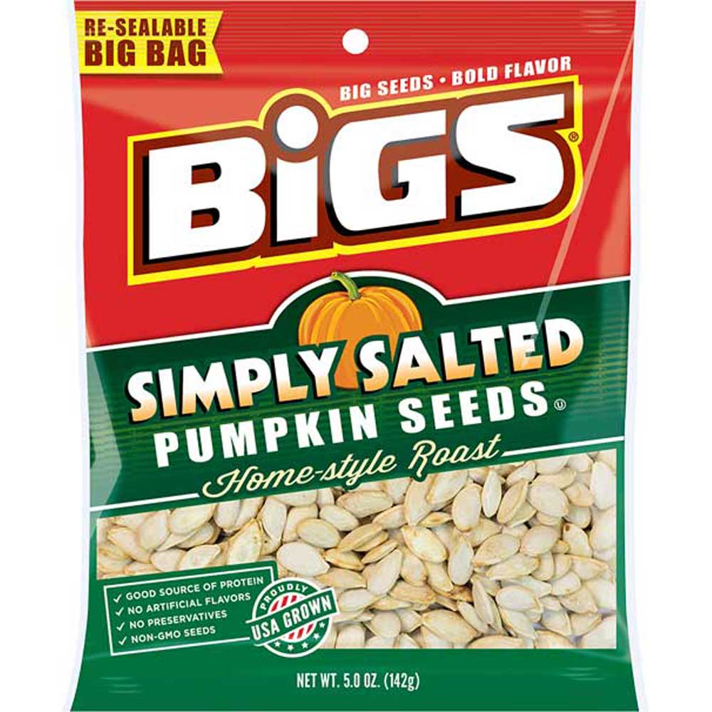 Bigs Lightly Salted Pumpkin Seeds, 5 Ounce -- 12 Per Case