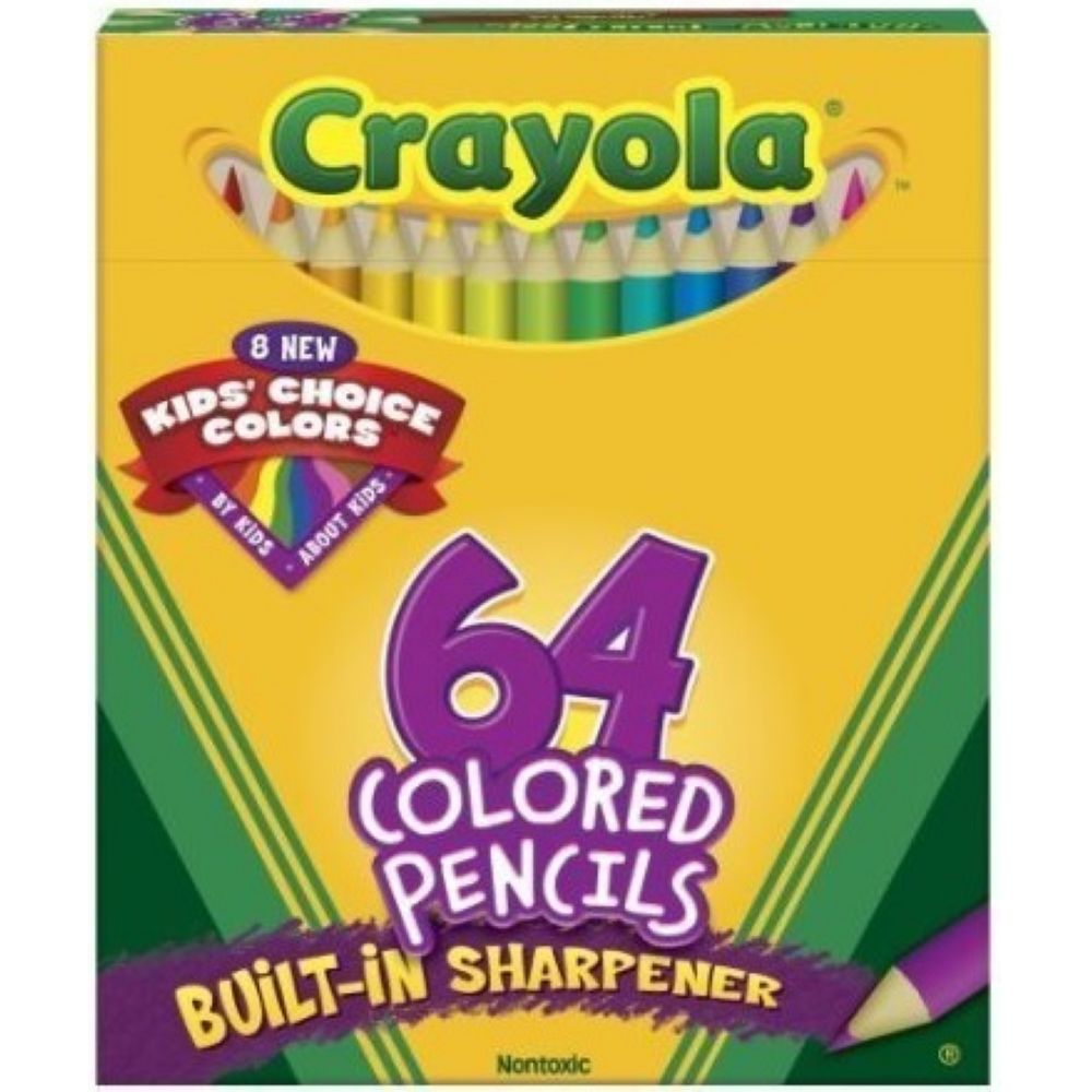 Crayola Colored Pencils, 64 Count -- 12 Per Case