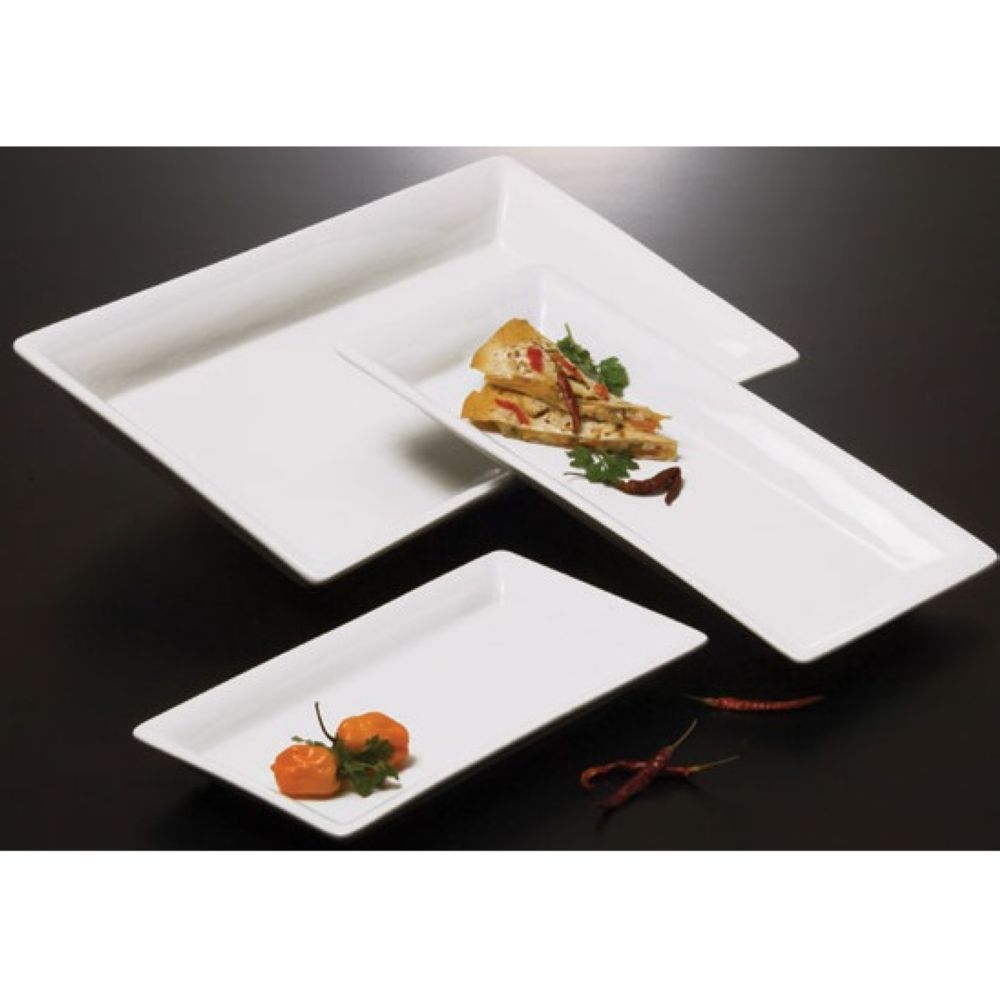 American Metalcraft Rectangular Ceramic Platter, 21 X 13 Inch