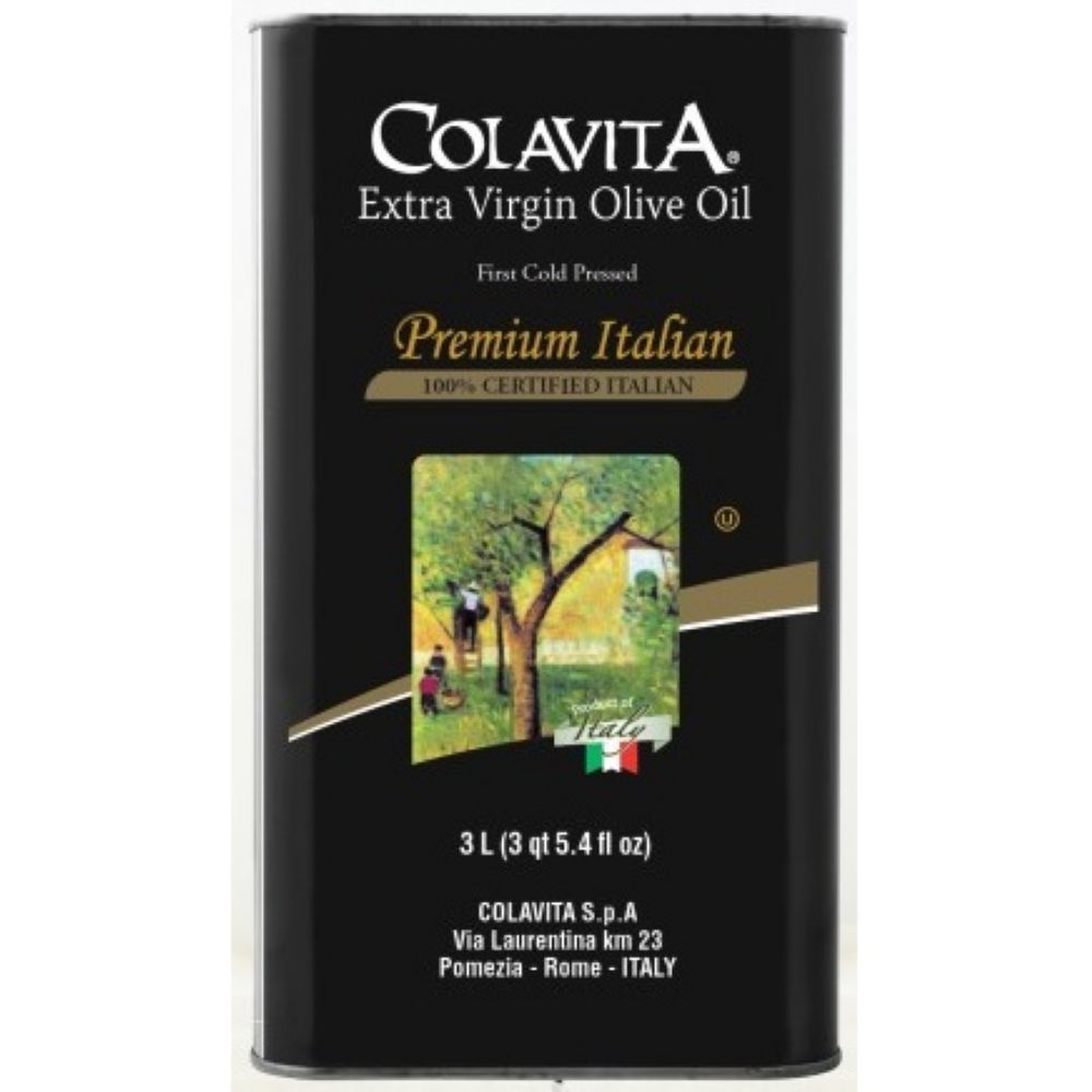 Colavita Premium Italian Extra Virgin Olive Oil, 3 Liter -- 4 Per Case