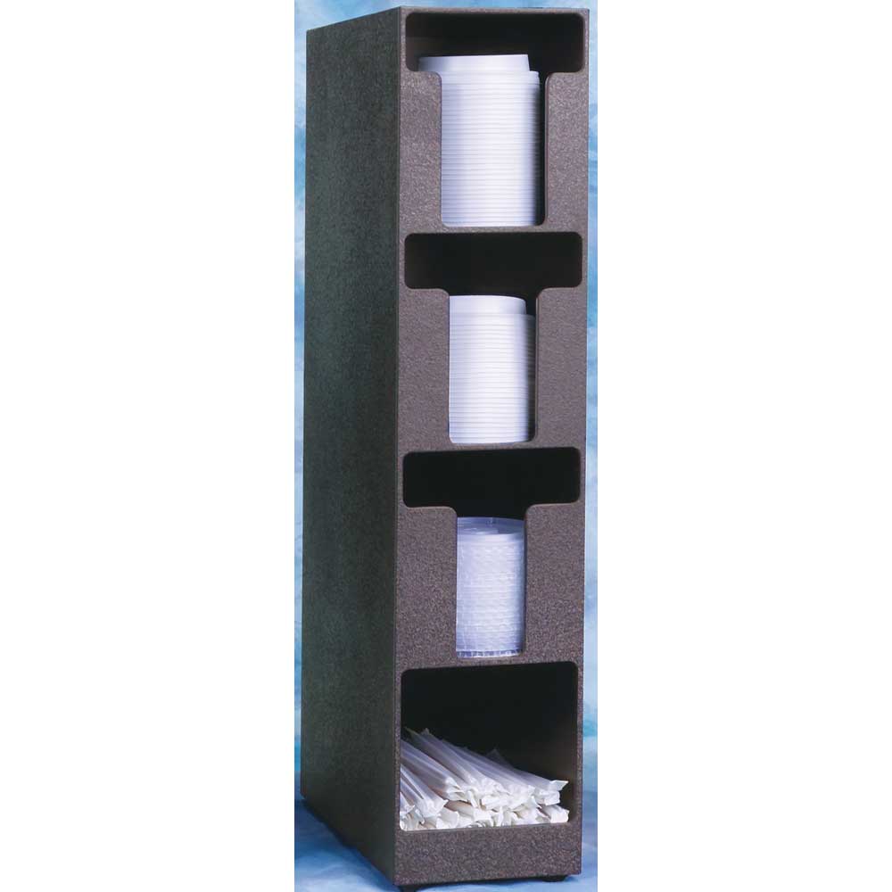 Vollrath Vertical 3 Pocket Lid And Straw Holder