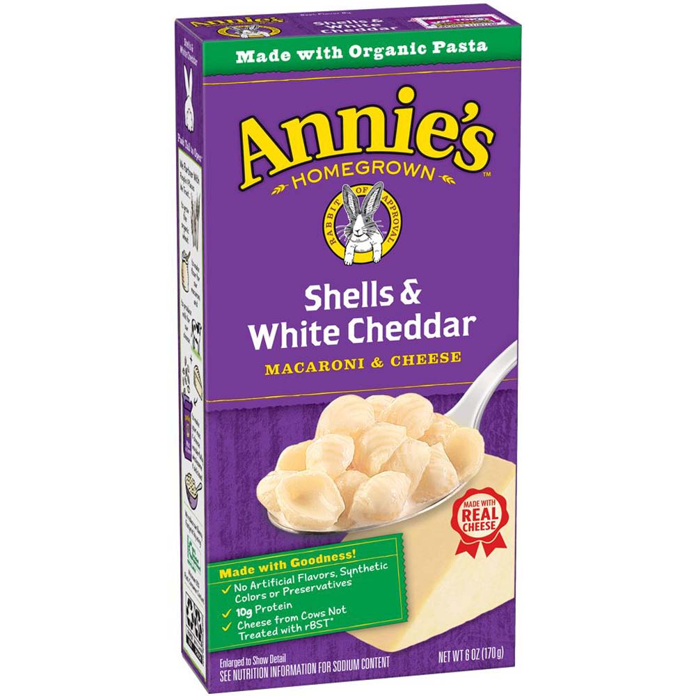 Annie's Shells And White Cheddar Mac And Cheese, 6 Ounce -- 12 Per Case