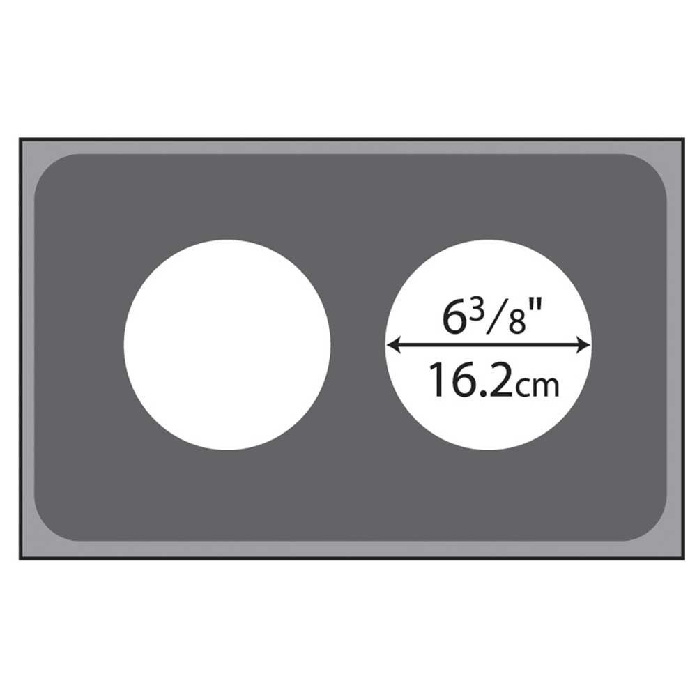 Vollrath Adaptor Plate, 2 6.375 Inch -- 4 Per Case