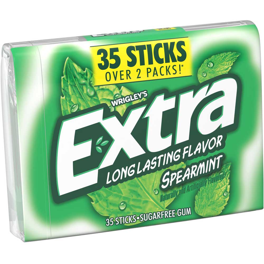 Extra Spearmint Sugar Free Gum, 35 Count -- 48 Per Case