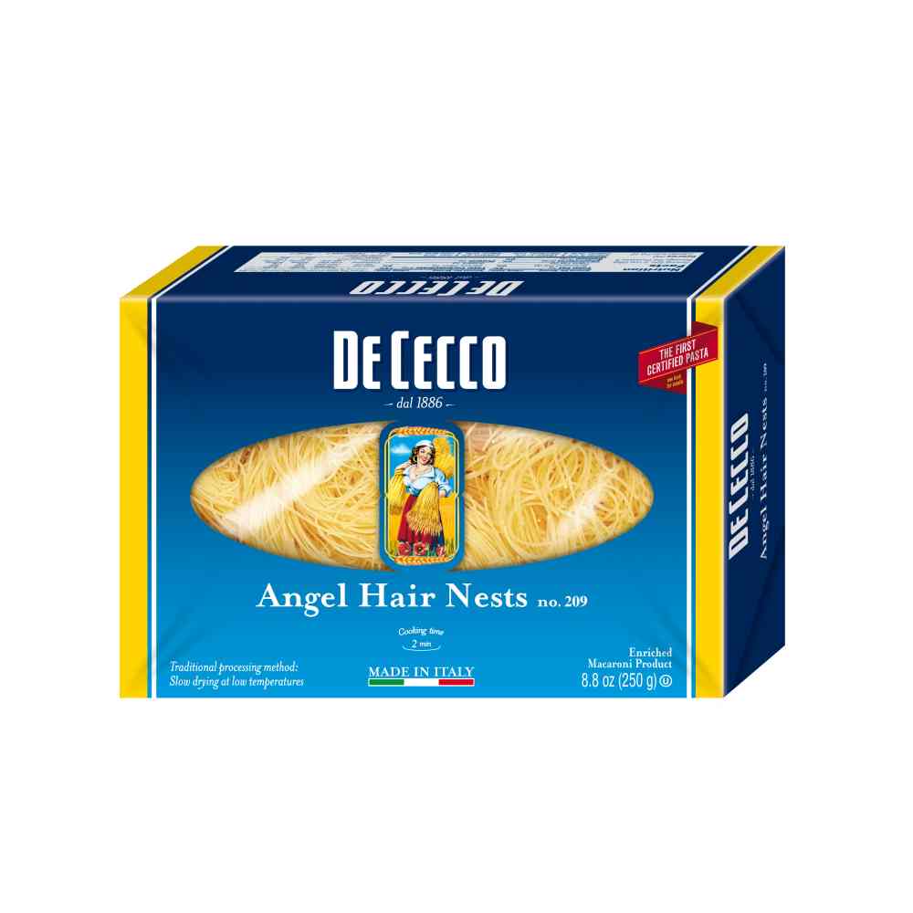 De Cecco Enriched Macaroni Angel Hair Pasta, 08.8 Ounce -- 12 Per Case