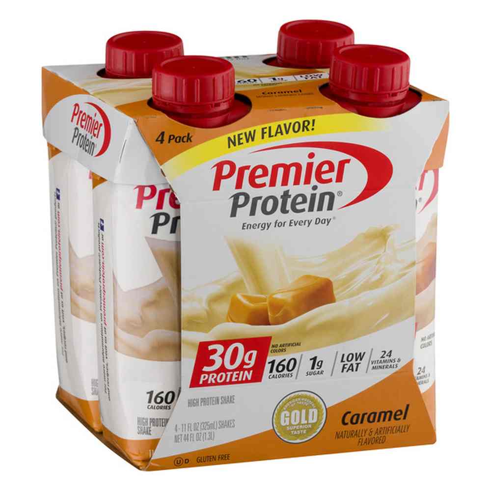 Premier Protein Caramel Shake - Dream Cap, 11 Fluid Ounce -- 12 per case.