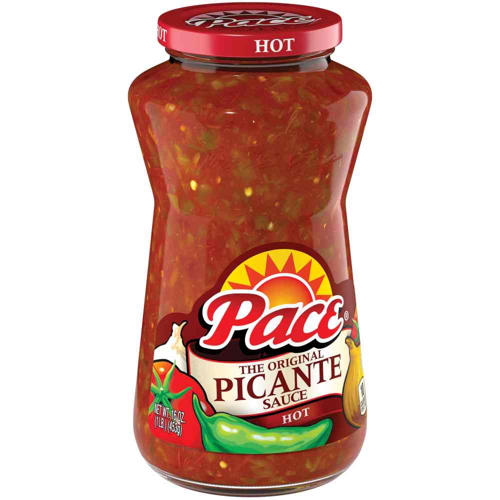 Pace Hot Picante Sauce Dip, 16 Ounce -- 12 Per Case