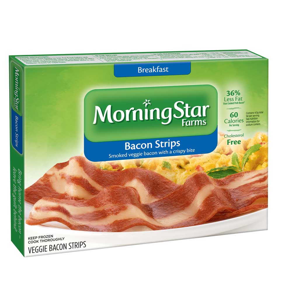 MorningStar Farms Breakfast Veggie Bacon Strips - 6 per pack.