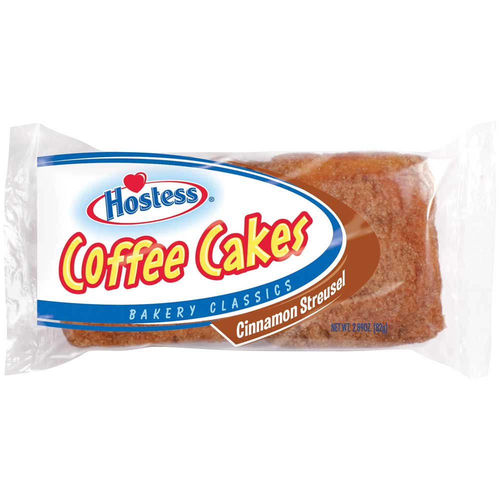 Hostess Cinnamon Streusel Coffee Cake, 2.89 Ounce -- 48 per case.