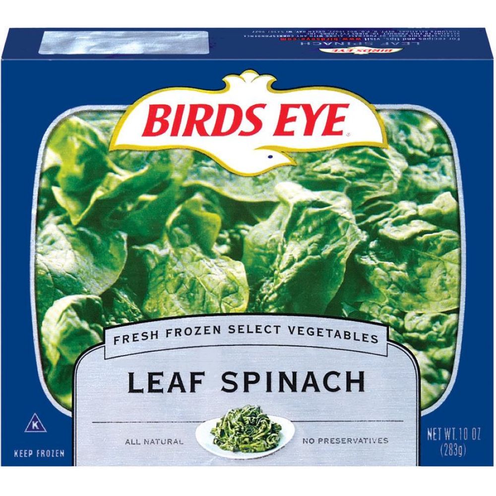 Birds Eye Leaf Spinach Case FoodServiceDirect