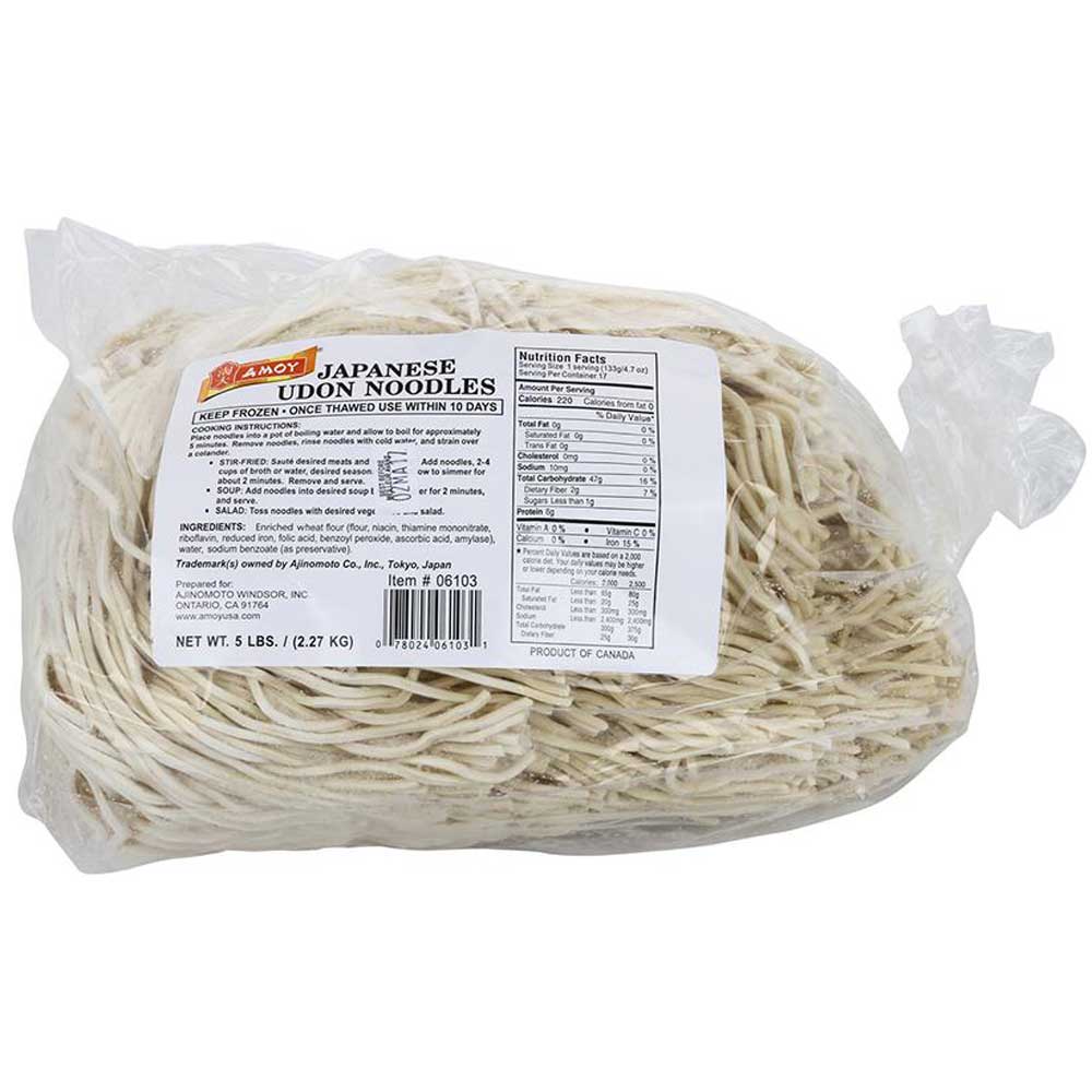 Amoy Japanese Udon Noodles, 5 Pound -- 4 per case.