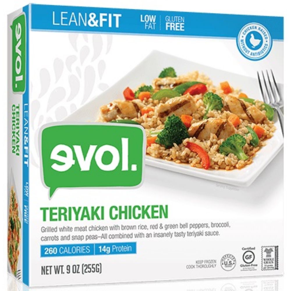 Evol Lean And Fit Teriyaki Chicken Single Serve Meal, 9 Ounce -- 8 Per Case