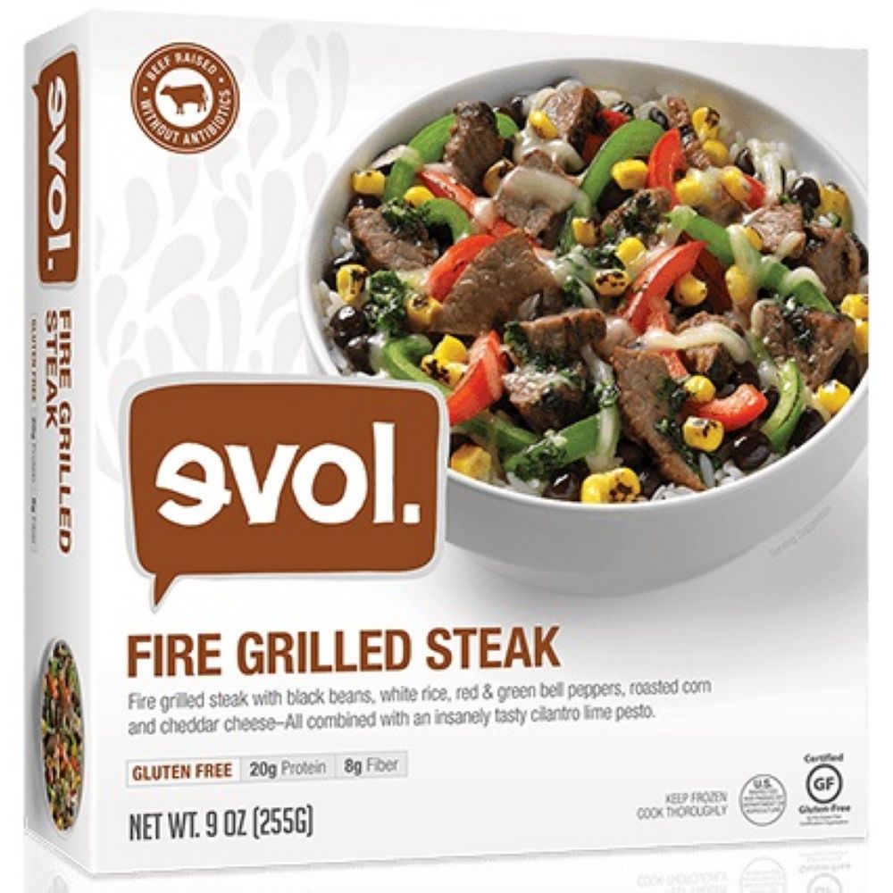 Evol Fire Grilled Steak Single Serve Meal, 9 Ounce -- 8 Per Case