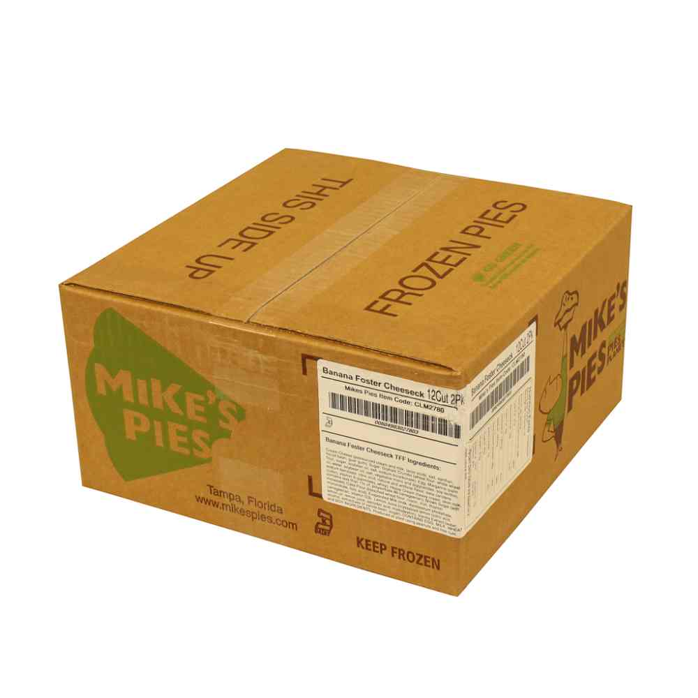 Mike's Pies Banana Foster 12 Cut Cheesecake, 4 Pound -- 2 Per Case