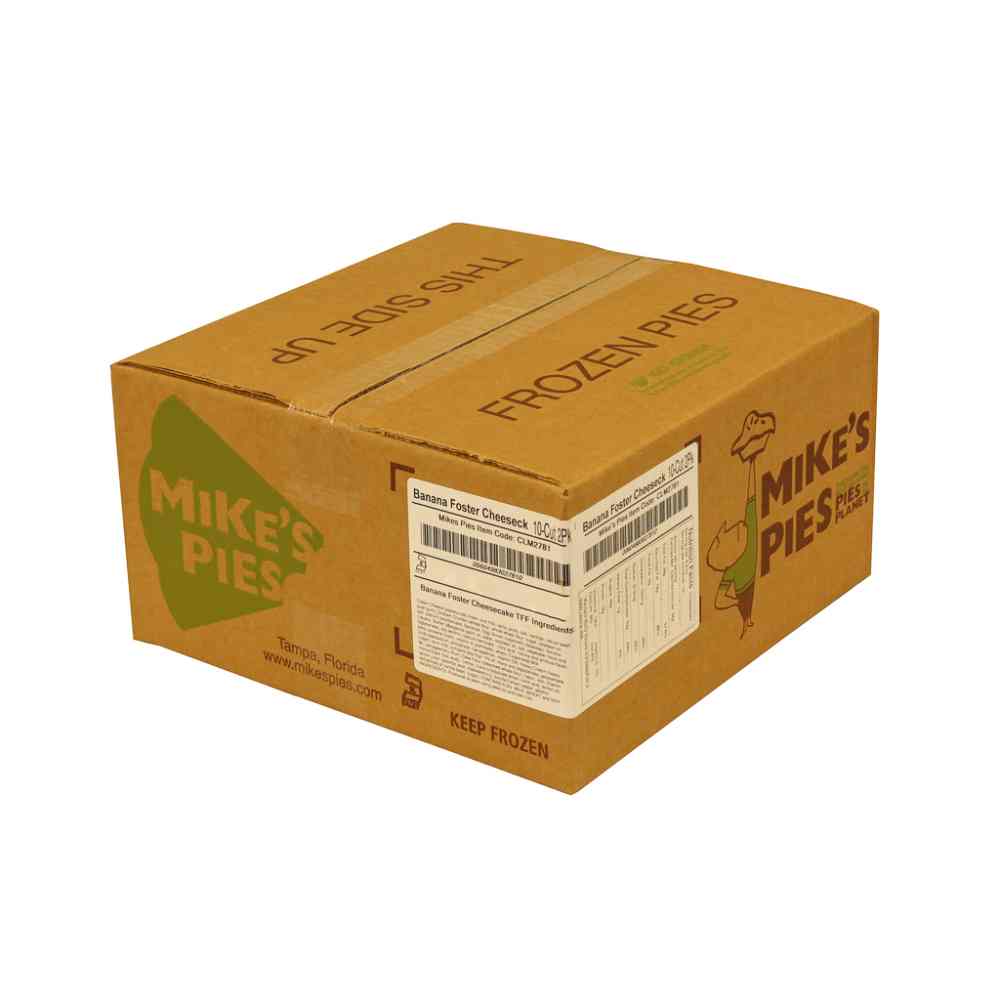 Mike's Pies Banana Foster 10 Cut Cheesecake, 4 Pound -- 2 Per Case