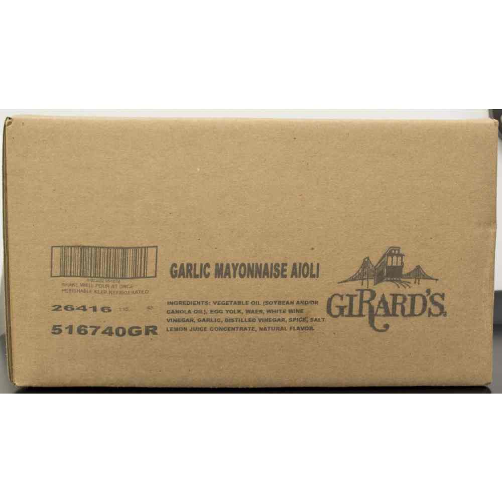 Girard's Garlic Mayo Aioli Sauce, 0.5 Gallon -- 4 Per Case