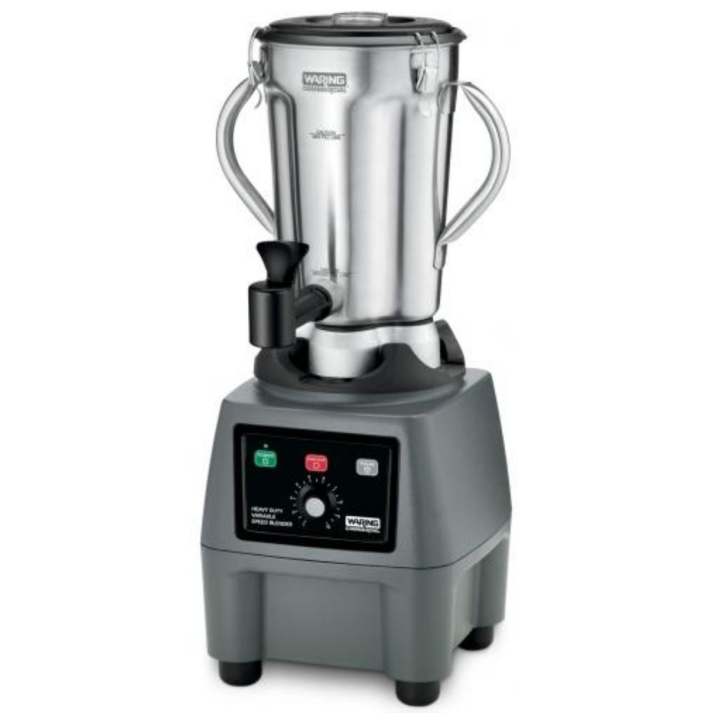 Waring Commercial One Gallon 3.75 Hp Variable Speed Food Blender With Spigot Function, 120 Volts