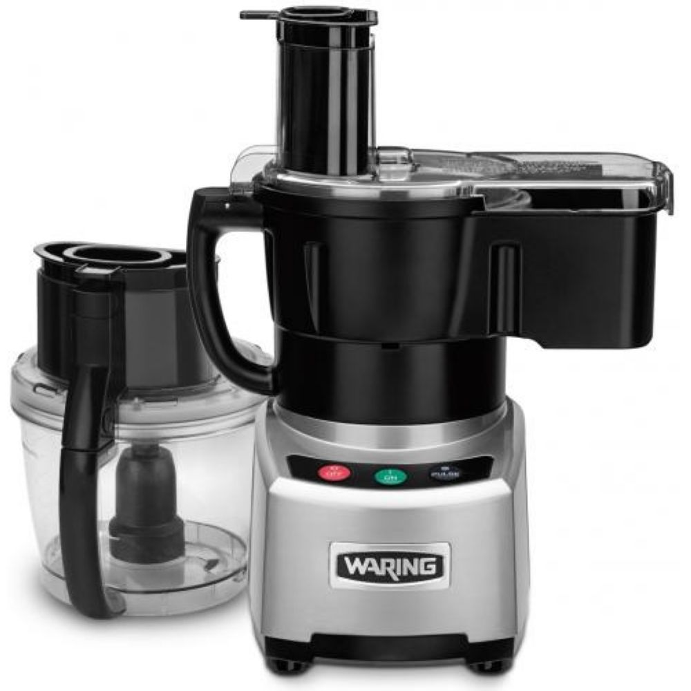 Waring Commercial Batch Bowl Continuous Feed Dicing Food Processor With Liquilock Seal System, 120 Volts