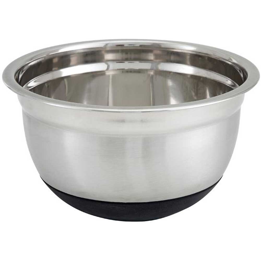 Winco Silicone Base Stainless Steel Mixing Bowl, 1.5 Quart Capacity -- 12 Per Case